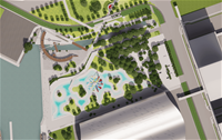 相關圖片：圖11、新光公園戲水區模擬圖