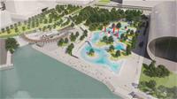 相關圖片：圖10、新光公園戲水區模擬圖
