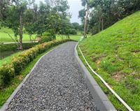 相關圖片：圖5、松藝路口步道延伸綠意，展現果嶺自然公園的清新氣息。