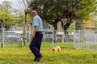 相關圖片：[圖4] 新設的寵物活動區依犬隻體型分為大小犬活動空間。